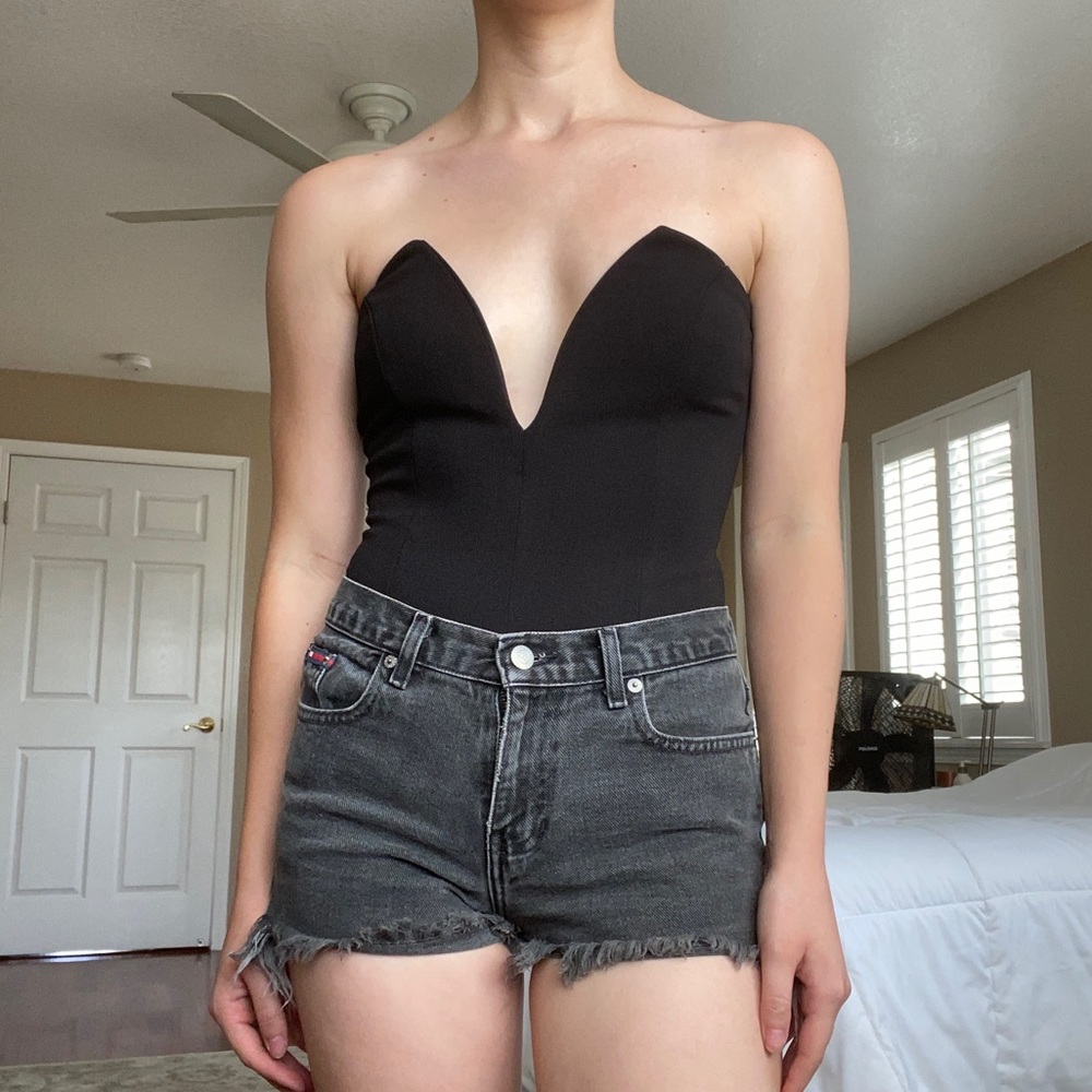 NWT Kris Janel black Frenzy bodysuit